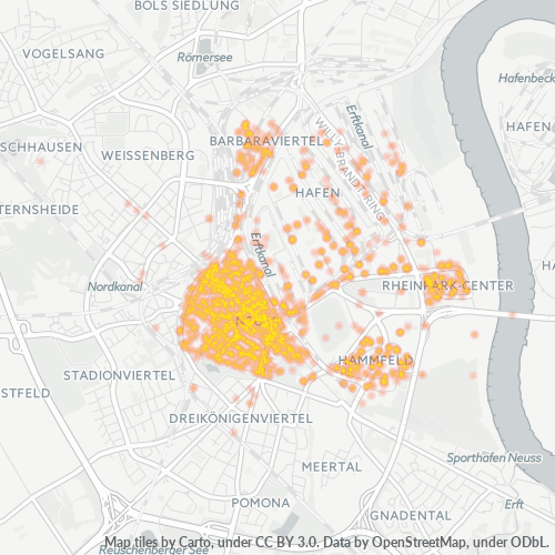 41460 Standortdichte-Heatmap