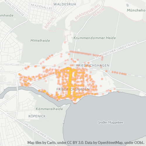 Heatmap für plz 12587