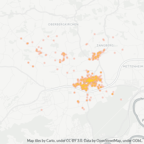 Heatmap für plz 84539