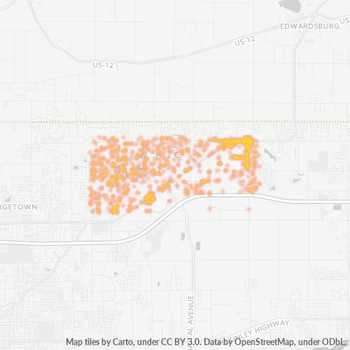 46530 Business Density Heatmap