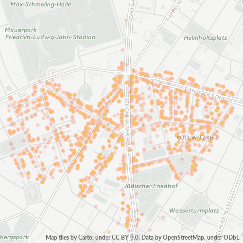 Heatmap für plz 10435