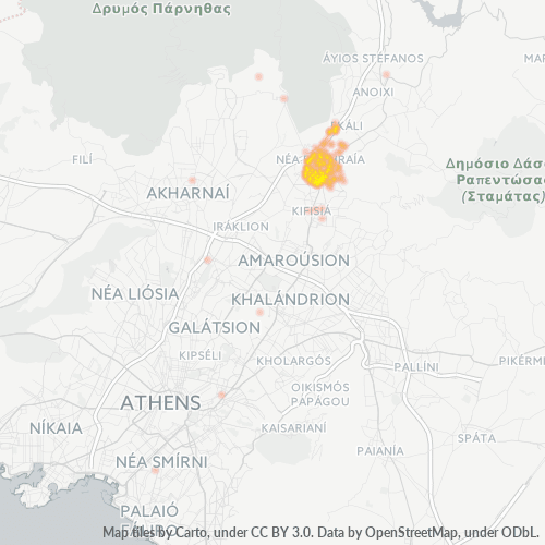 146 71 Χάρτης θερμότητας πυκνότητας επιχείρησης