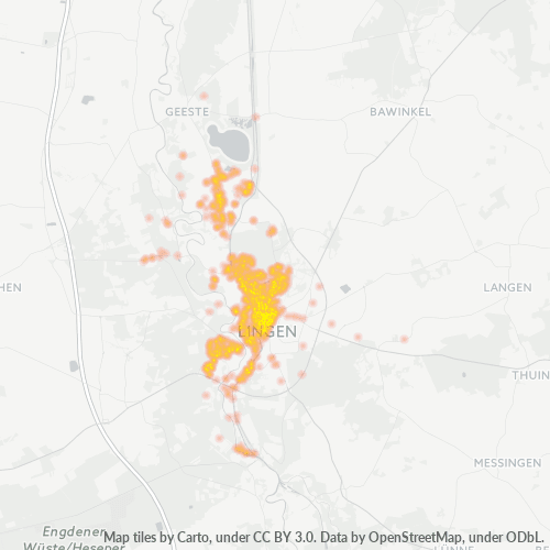 Heatmap für plz 49808
