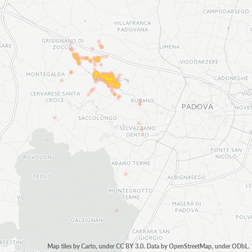 Mappa di calore per cap 35035