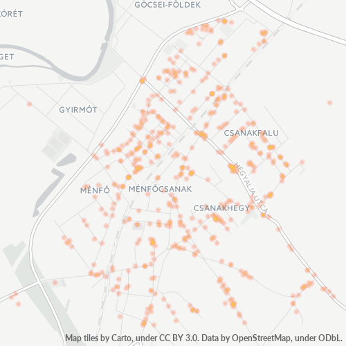 9012 Vállalati sűrűségi térkép