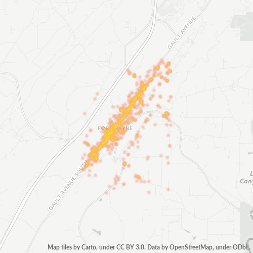 35967 Business Density Heatmap