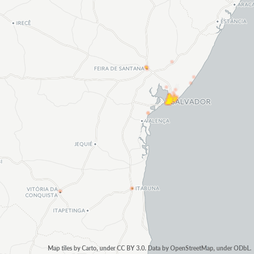 40000-000 Heatmap de Densidade da Empresa