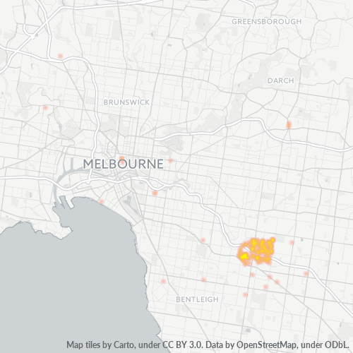 3148 Business Density Heatmap
