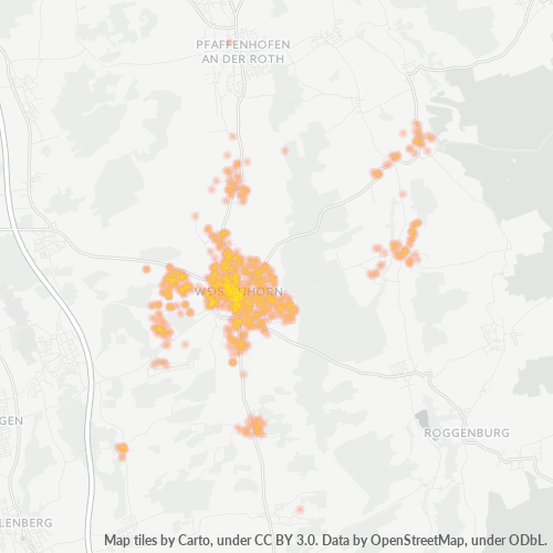 Heatmap für plz 89264