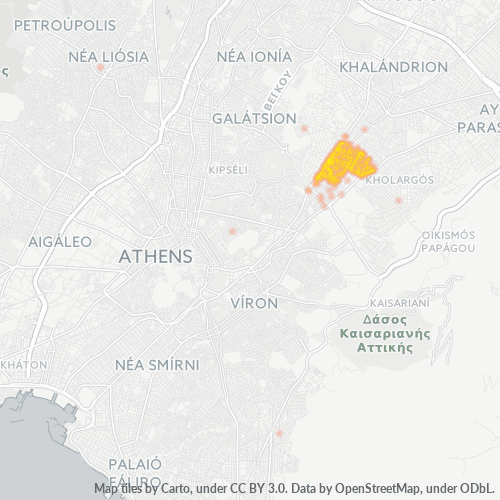 154 51 Χάρτης θερμότητας πυκνότητας επιχείρησης