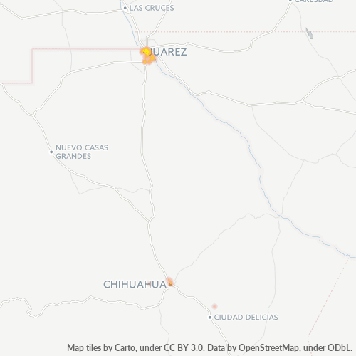 32310 Mapa de calor de densidad empresarial