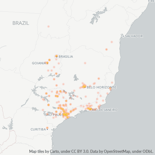 63122-000 Mapa de calor de densidad empresarial