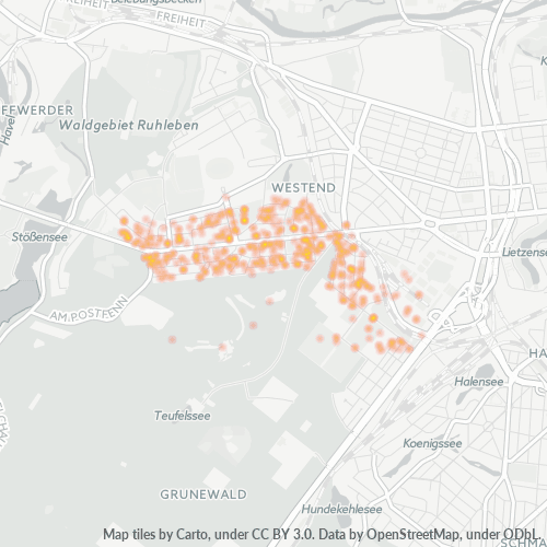 Heatmap für plz 14055