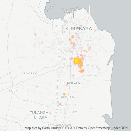 60291 Peta Panas Densitas Bisnis