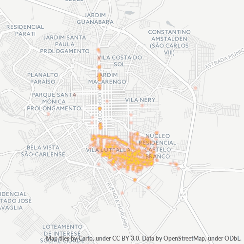 13570-000 Heatmap de Densidade da Empresa