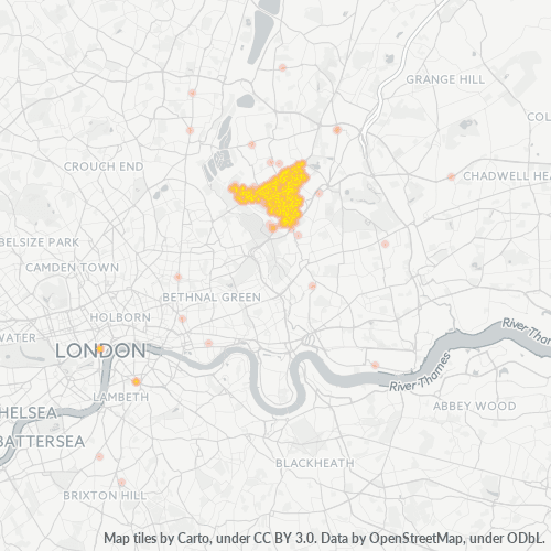 E10 Business Density Heatmap