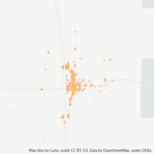 84713 Business Density Heatmap