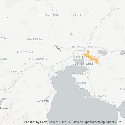 570 10 Χάρτης θερμότητας πυκνότητας επιχείρησης