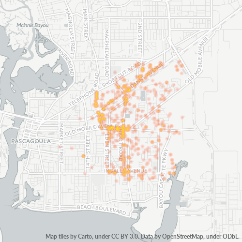 39581 Business Density Heatmap