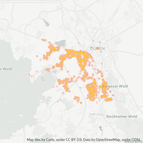 Heatmap für plz 52355