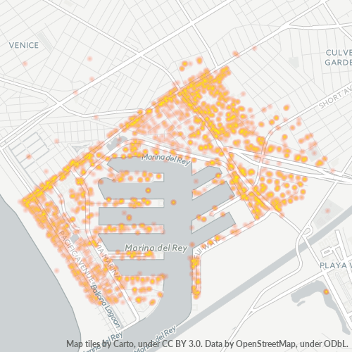 90292 Business Density Heatmap