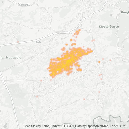 Heatmap für plz 42719