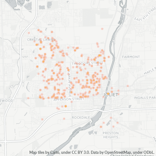 60434 Business Density Heatmap