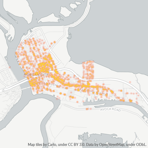 70380 Business Density Heatmap