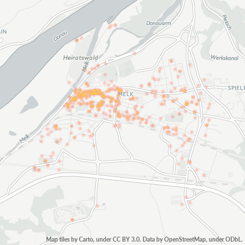 Heatmap für postleitzahl 3390
