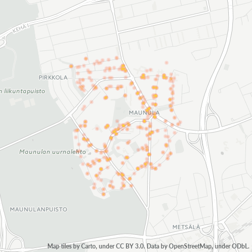 00630 Yritystiheys lämpökarttana