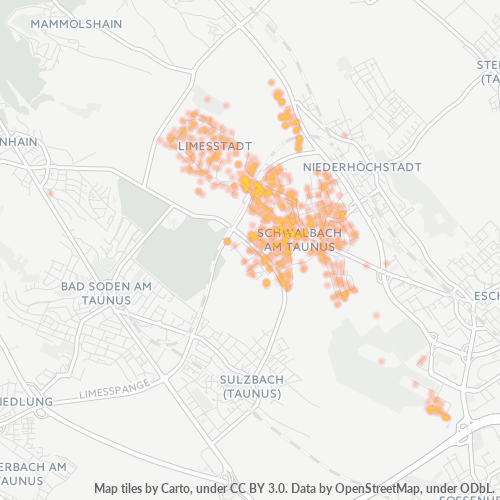 Heatmap für plz 65824