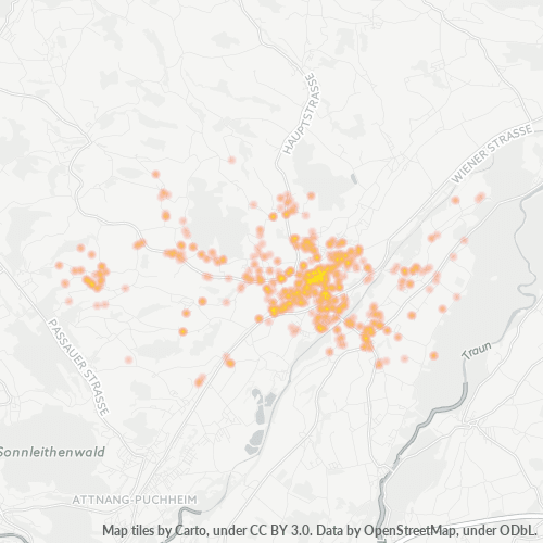 Heatmap für postleitzahl 4690