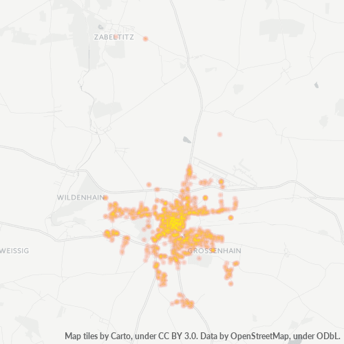 Heatmap für plz 01558