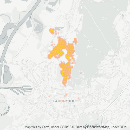 Heatmap für plz 76149