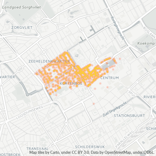 2513 Heatmap Bedrijfsdichtheid