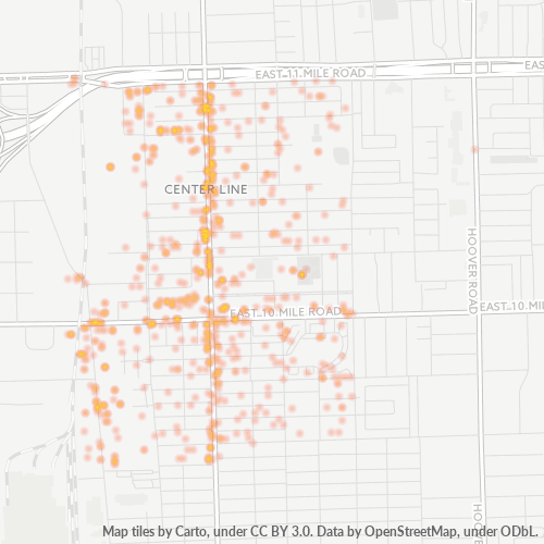 48015 Business Density Heatmap
