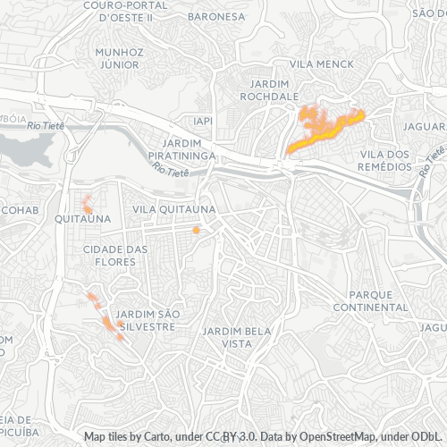 06283-000 Mapa de calor de densidad empresarial