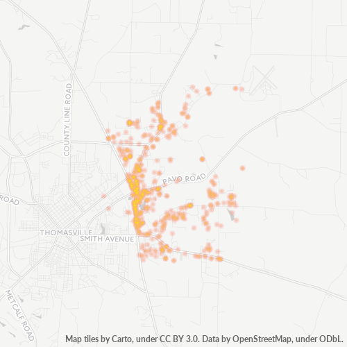 31757 Business Density Heatmap