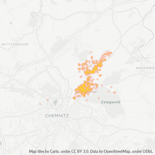 09131 Standortdichte-Heatmap