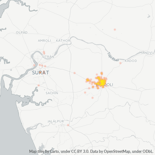 394601 Business Density Heatmap