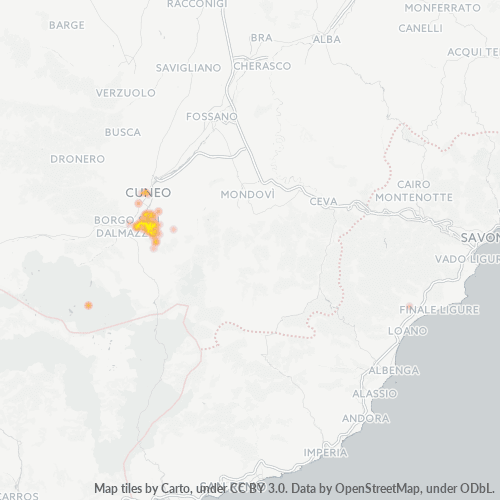 Mappa di calore per cap 12012