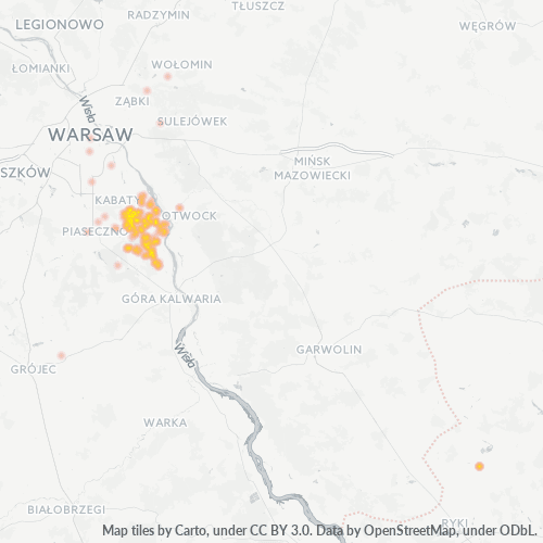 05-520 Mapa intensywności działalności gospodarczej