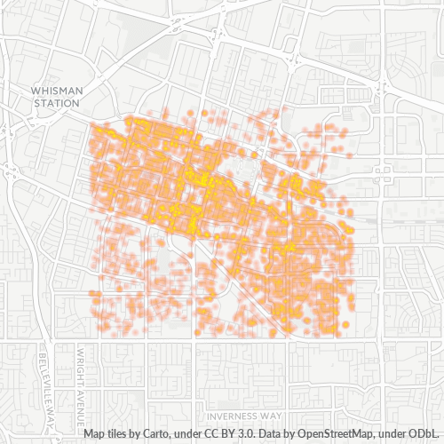 94086 Business Density Heatmap