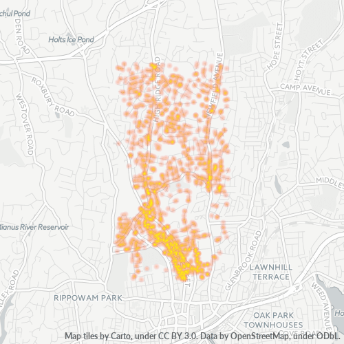 06905 Business Density Heatmap