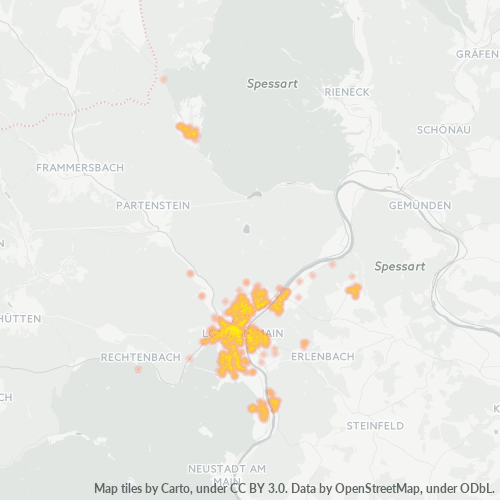 Heatmap für plz 97816
