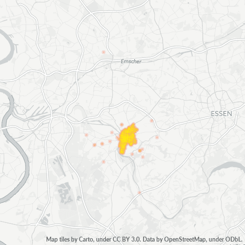 45468 Standortdichte-Heatmap