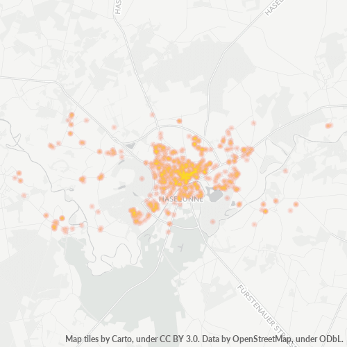 Heatmap für plz 49740
