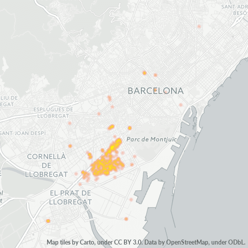 08908 Mapa de calor de densidad empresarial