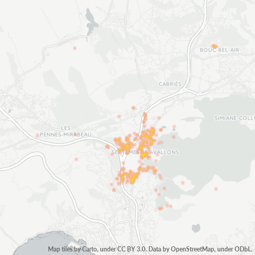 13240 Mapa de densitat de negocis 13240 Mapa de densitat de negocis