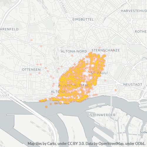 Heatmap für plz 22767